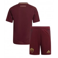 Camisa de Futebol AS Roma Equipamento Principal Infantil 2024-25 Manga Curta (+ Calças curtas)